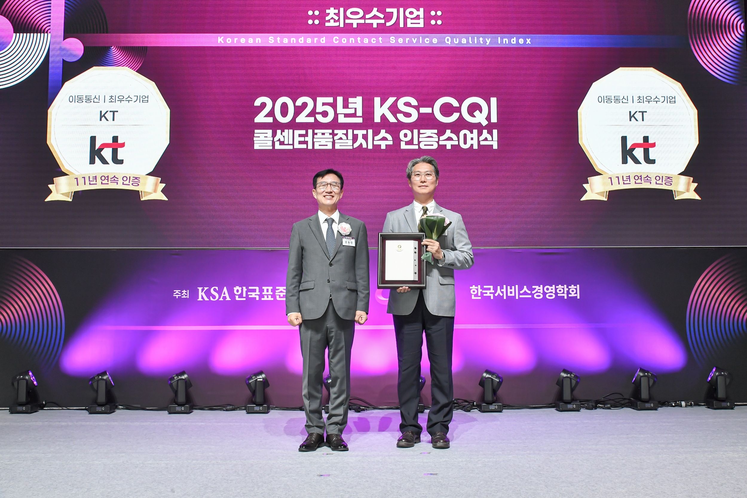 25년 콜센터품질지수 인증수여식